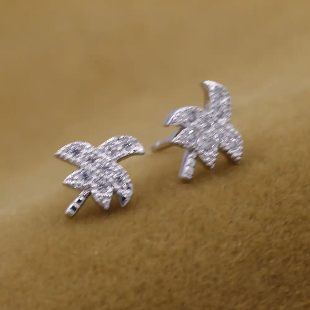 Бесплатная доставка ювелирные изделия действительно 925 стерлингового серебра серьги в виде клевера круговой набор циркон цветок и лист серебряные серьги sed-013