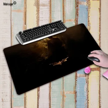 

Mairuige Batman Large Gaming Speed Mouse Pad Gamer White Locking Edge Keyboard Mouse Mat Table Cup Mousepad for CS GO LOL Dota