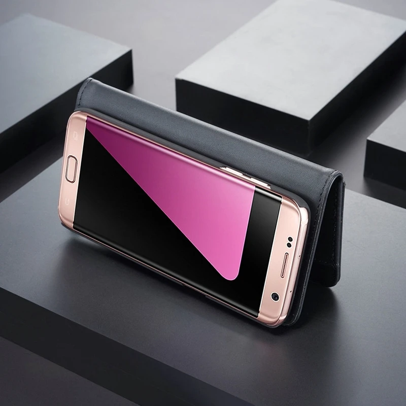 Кожаный чехол для телефона для samsung Galaxy S7 край чехол карты бумажник Магнитный Съемная задняя крышка для Coque samsung S7 край флип Чехол
