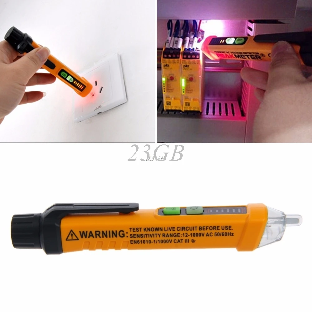 

2017 NEW Non Contact Voltage Tester Pen Circuit Detector PM8908C 50-60Hz AC 12-1000V MAY02_20