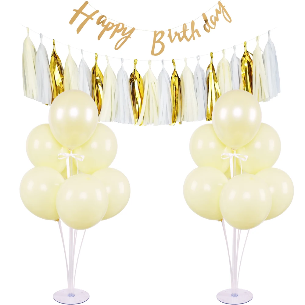 Macaron yellow balloons baby shower (8)