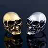 Valily Vintage Men's Stainless Steel Skull Rings Silver-Color Gothic Skull Bone Biker Ring Big Motorcycle Ring for Man Size 7-15 ► Photo 2/6