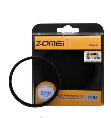 Zomei Star Line Star фильтр 4 6 8 Piont Filtro фильтры для камеры 40,5 49 52 55 58 62 67 72 77 82 мм для Canon Nikon sony DSLR камеры - Цвет: 4 Piont