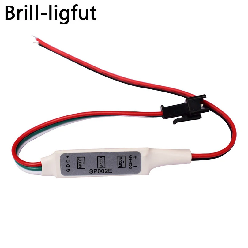 

SP002E DC5-24V 3 Key Mini RGB Controller Micro-Controller for Pixels Dream Color WS2811 WS2812B LED Strip