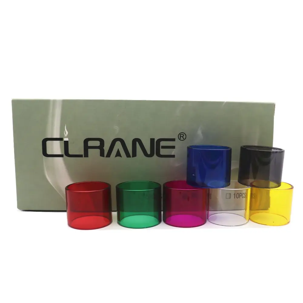 7pcs Original CLRANE Replacement Glass Tank for Wismec Theorem RTA- White Theorem
