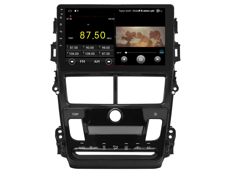 Excellent Elanmey android 8.1 car radio for toyota vios yaris 2018 accessories DSP device Gps Navi multimedia bluetooth camera recorder 4