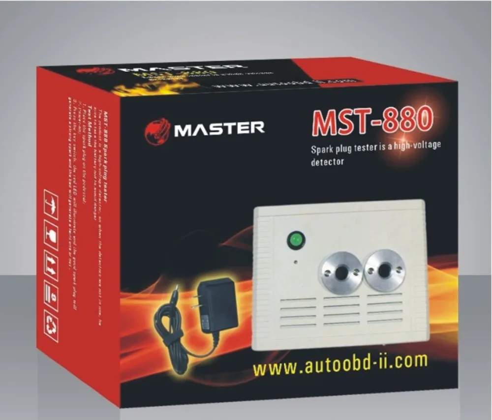 

2019 New Arrival MST-880 Dual Port Two Holes Auto Spark Plug Tester Ignition Fault Detector