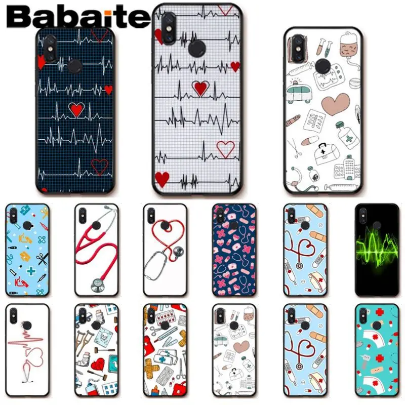 

babaite Nurse Medical Medicine Health Heart Soft Shell Phone case For xiaomi mi 8se 6 mi8lite note2 note3 mix2 max2 max3 cases