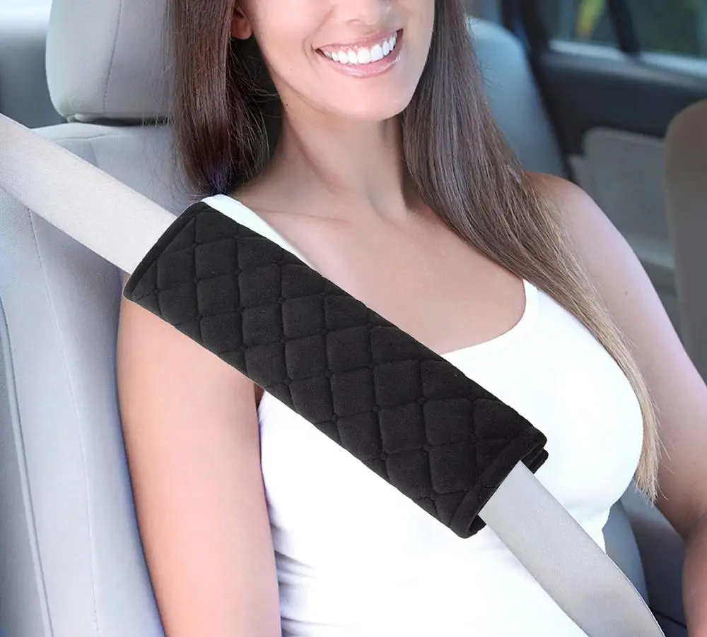 

2pcs/Set Car Seatbelt Shoulder Covers Soft Velvet Pad for Adults Youth Kids - Car Truck SUV Airplane Carmera Backpack Straps