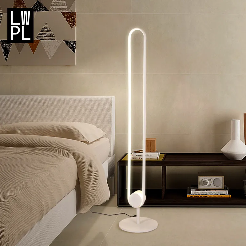 Современный простой фонарь для гостиной в скандинавском стиле, креативный прикроватный фонарь для спальни, индивидуальный вертикальный фонарь, напольные светильники светодиодные лампы с птицами