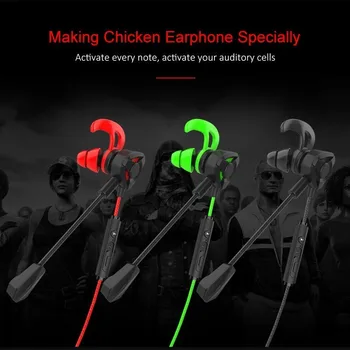 

Wired Cool Gaming Earphones Gamer In-Ear Earbuds Style Design Universal With Mic Volume Control Earphones Only Used For Phone