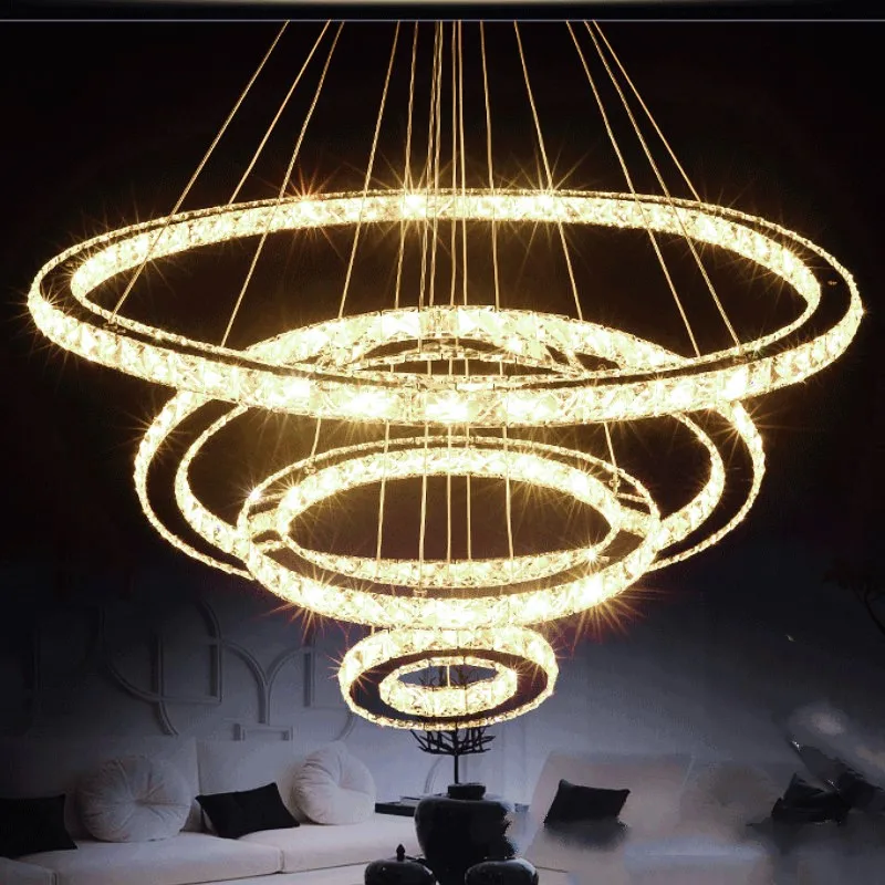 

Creative Modern LED Crystal Chandelier for Cafe Living Room Bedroom Lighting Simple Mounted Chandeliers Lights Fixture