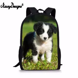 NOISYDESIGNS заказ Border Collie рюкзак для переноски щенков для женщин мужчин личности Backbag повседневное двойной сумки на плечо мужской ноутбук