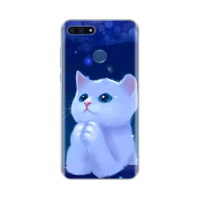 Для huawei Honor 7A pro 5,7 дюймов AUM-L29 Чехол Мягкий Силиконовый ТПУ для телефона задняя крышка 360 Защитный чехол для huawei Honor 7A pro 7aPRO