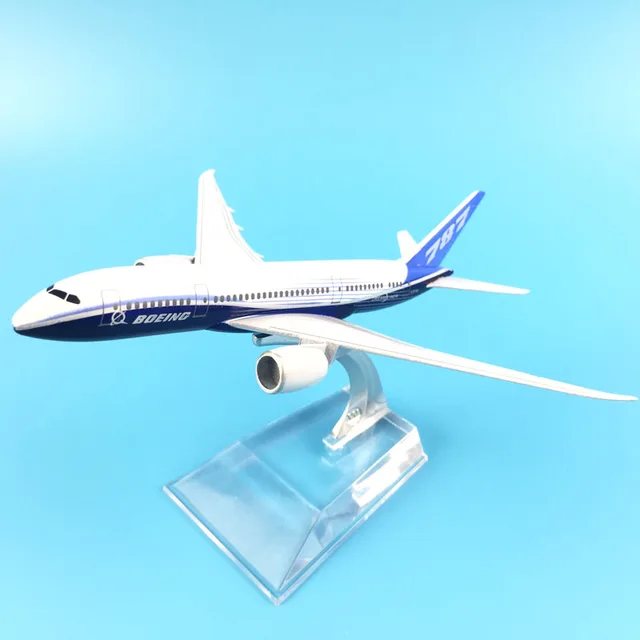 AIR PASSENGER PLANE 16CM BOEING 787  AIRCRAFT MODEL MODEL PLANE SIMULATION 16CM ALLOY CHRISTMAS TOYS GIFTS CHILDREN 2