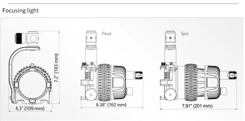 Новый FC-500A фильм Spotlight Портативный высокого качества 5600 К/3200 К 50 Вт светодиодный Spotlight фотографической лампы AC90-260V/DC12-24V 5-50 градусов