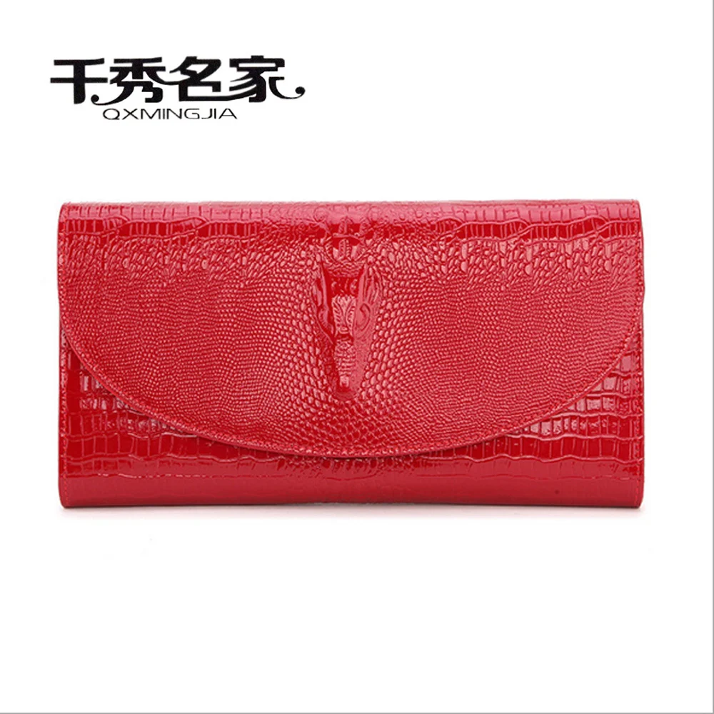 

Crocodile pattern cow Genuine Leather Women's Messenger Bag High capacity Ladies handbag Free shipping shoulder bag