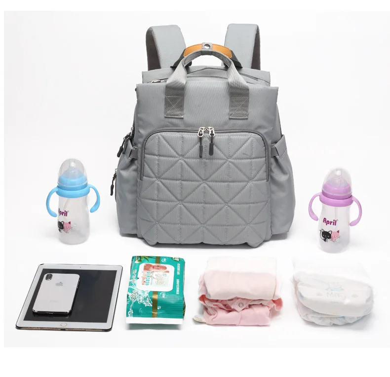 3-в-1 модный рюкзак для подгузников Водонепроницаемый дорожная сумка для детских подгузников, сумка для путешествий с пеленкой большой