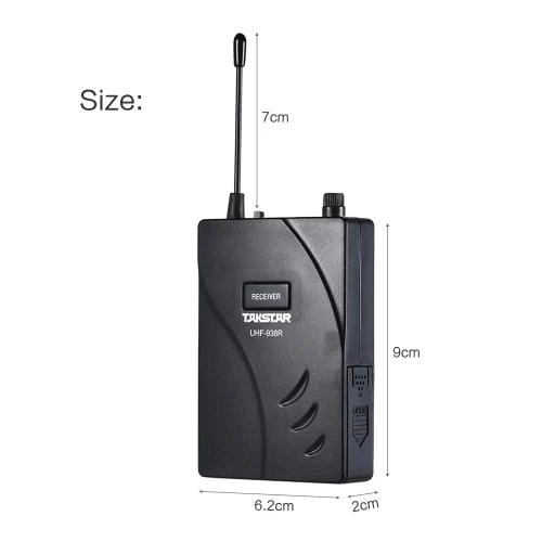 Takstar UHF938 upgraded version wireless acoustic Tour guide transmission system 50m effective range 432.5-433.5/ 433-434MHZ