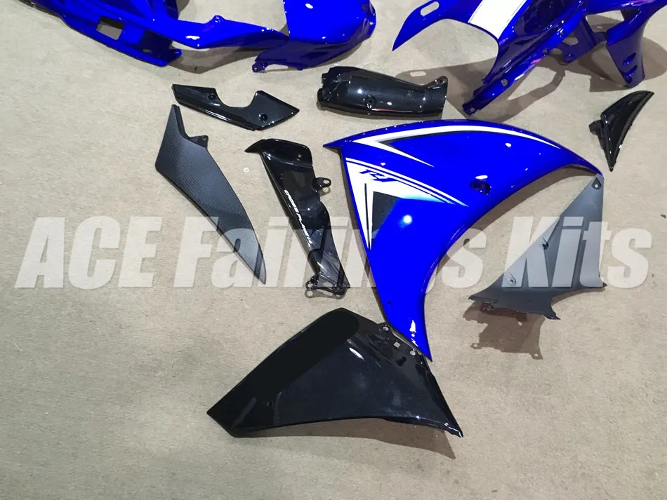 3 Подарки впрыска ABS Обтекатели комплект подходит для YAMAHA YZF-R1 2009 2010 2011 09 10 11 R1 Обтекатель Набор изготовленный на заказ цвет синий, черный; Большие размеры 34–43 глянцевый