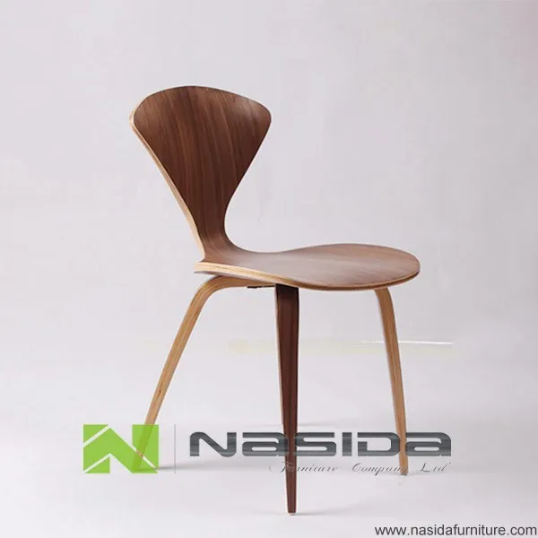CH177 Natural side chair walnut or ash wooden Norman Cherner Chair Plywood chairs red black white dining chair free shipping