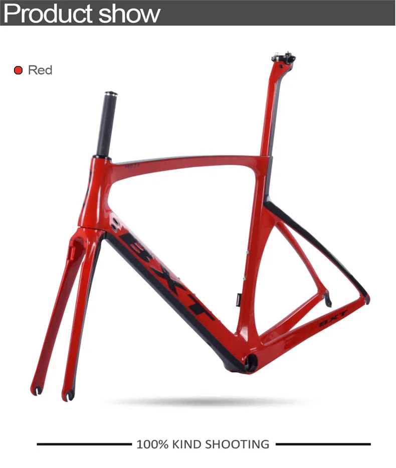 Sale 2018 New Design BXT Carbon Road Bike Frame+Fork+Seatpost Toray T800 Chinese Bike Frame 49-56CM UD Carbon bicycle  Frames 51