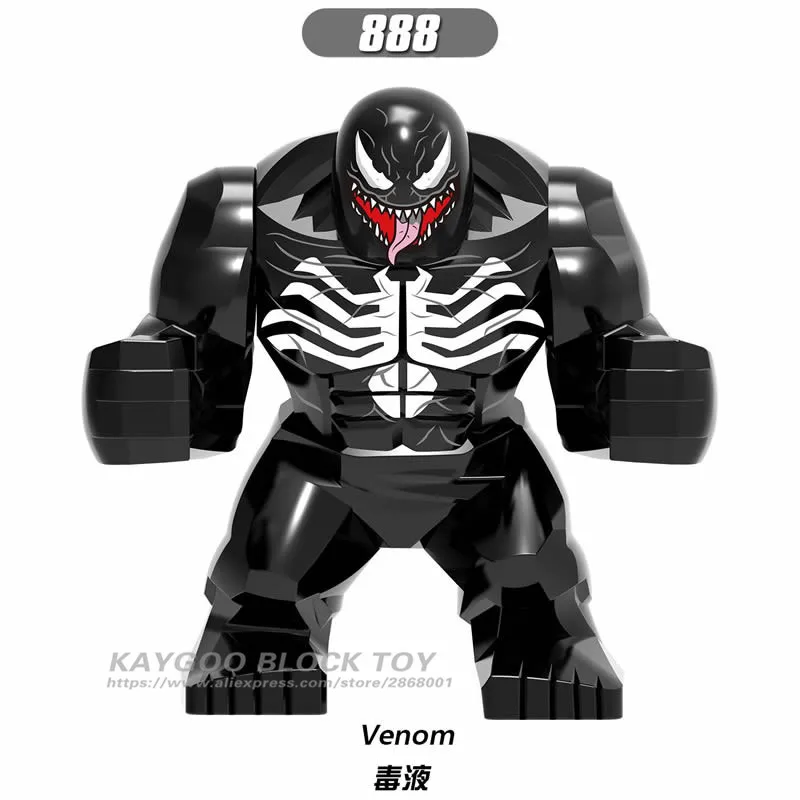 Фигурки из фильма Marvel Anti Venom Thanos Cull Obsidian Batman Hulk Buster Bane игрушечные строительные