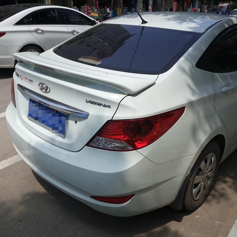 Спойлер для Hyundai Verna accent спойлер из АБС материала заднего крыла автомобиля задний