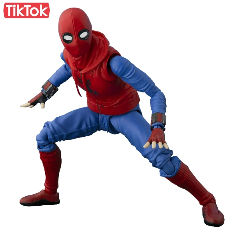 

Movie Spider Man Home Made Suit Ver. Cartoon Toy Action Figure Model Doll Gift