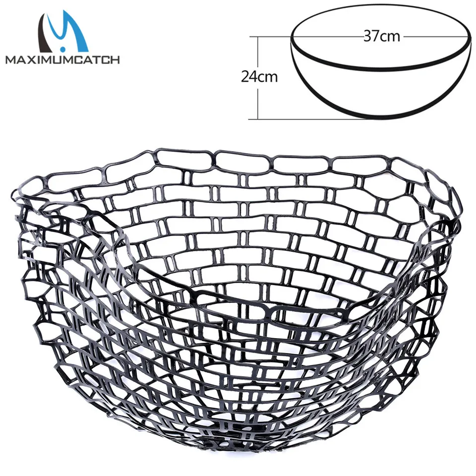 Maximumcatch Fly Fishing Replacement Net Black Soft Rubber Landing Net