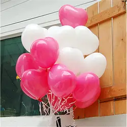 100 шт. 12 дюймов сердце Форма латексные шары воздушный шар надувные шары одежда для свадьбы, дня рождения украшения поплавок шары детские