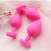 Kit de tapón Anal para mujeres, Juguetes sexuales de silicona de grado médico, 100% travieso, tapón Anal, Adorable Corazón