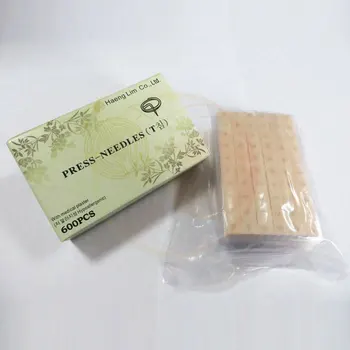 

600 pcs Sterile disposable ear press needles auricular acupuncture needles 0.20*1.5mm with plaster