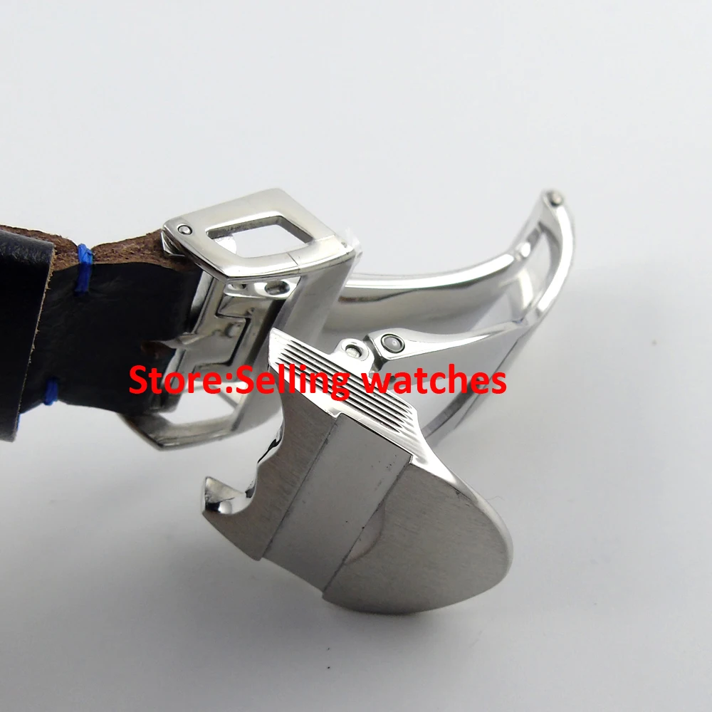41 мм corgeut черный Циферблат Световой сапфир Стекло Автоматическая Мужские часы для дайвинга C02