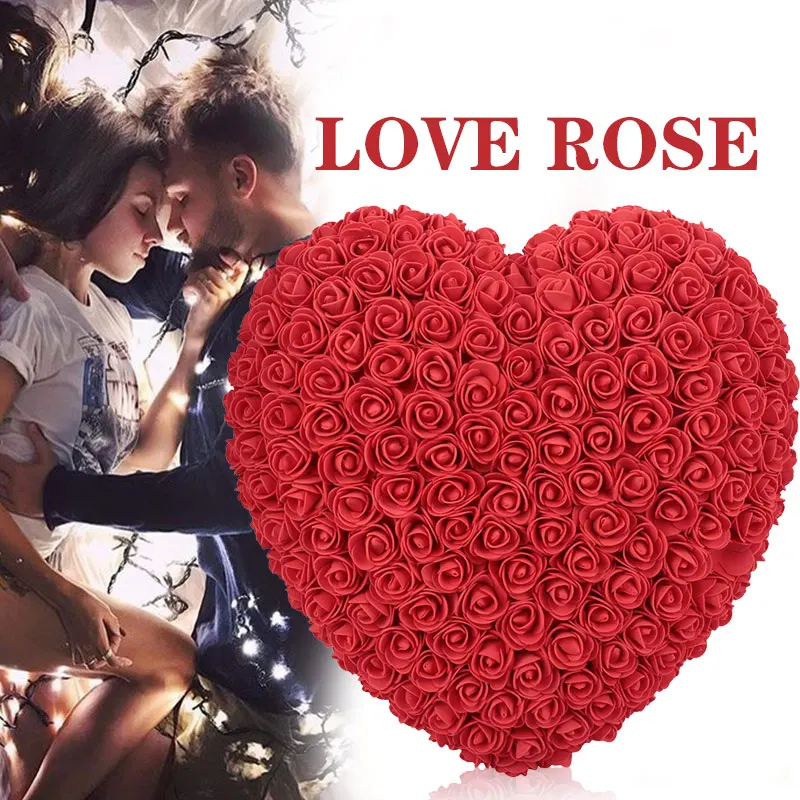 

Rose Love Heart PE Toy Lovely Artificial Rose Valentine'S Day Romantic Love Heart Dolls Drop Shipping