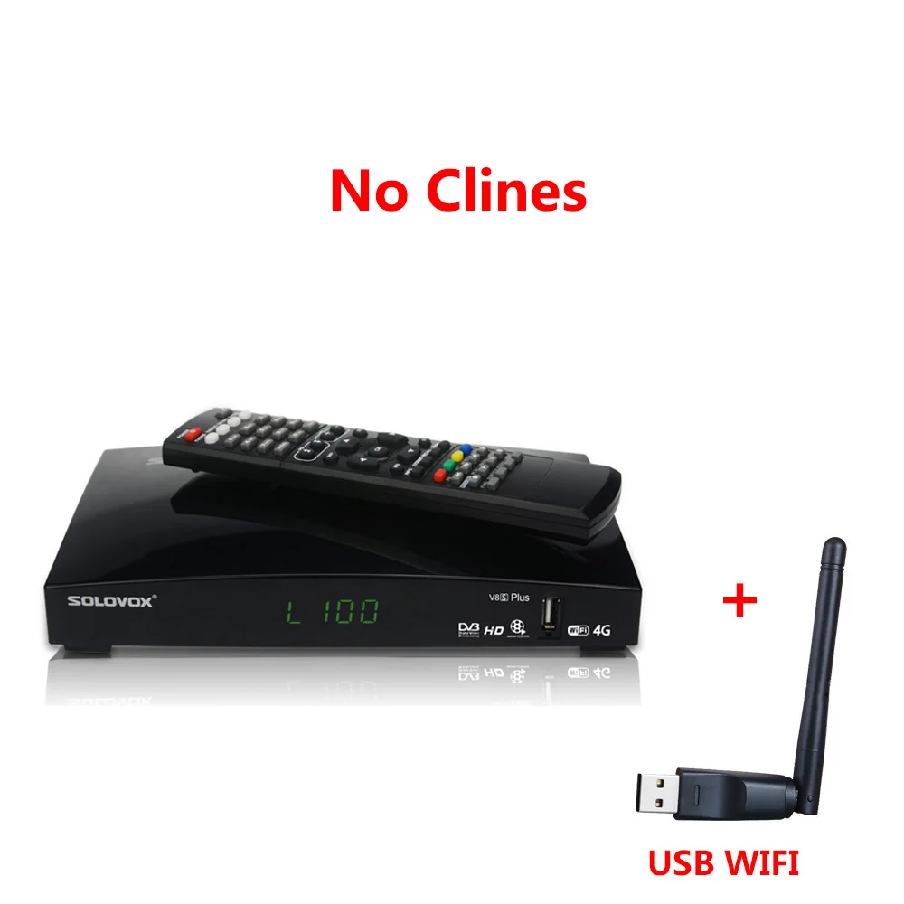 1 год Европа Cccam Clines DVB-S2 V8S Plus спутниковый ресивер MPEG4 1080P Full HD цифровой ТВ тюнер рецептор V8 супер Nova M9S - Цвет: V8S add USB wifi