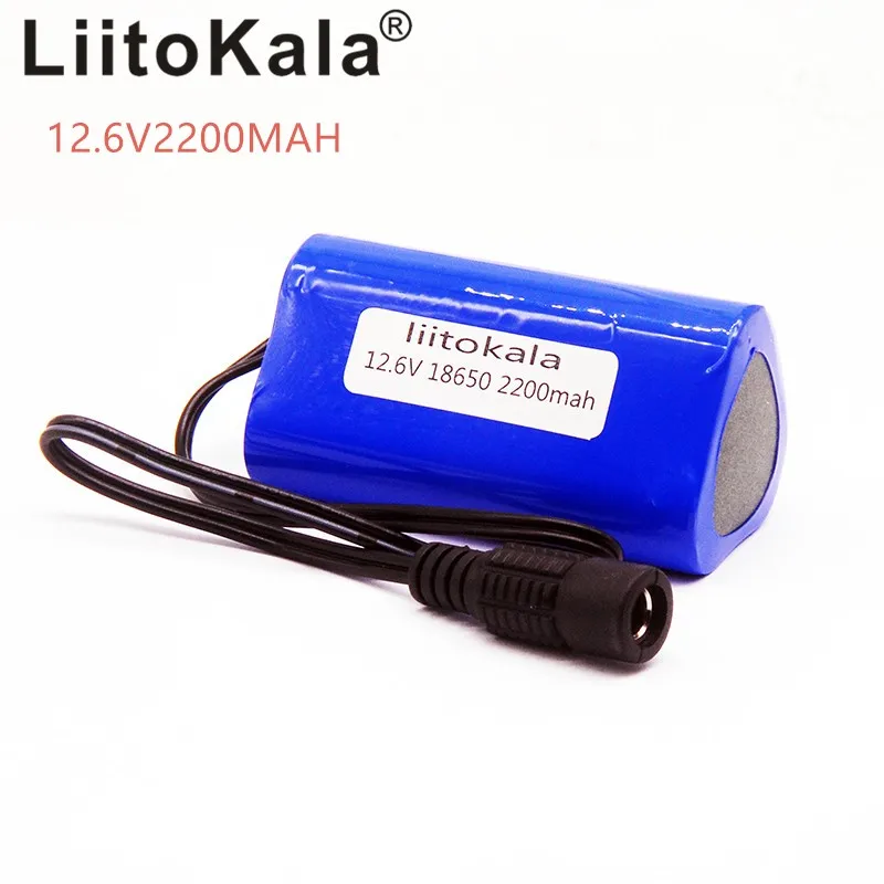  HK LiitoKala 12V High Quality Portable 2200mAh 18650 Lithium Battery Rechargeable Batteries Pack Fo - 32881159505