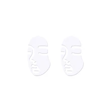 10 пар черных сережек забавные женские серьги в форме лица Панк ювелирные изделия из нержавеющей стали Чистый Никель