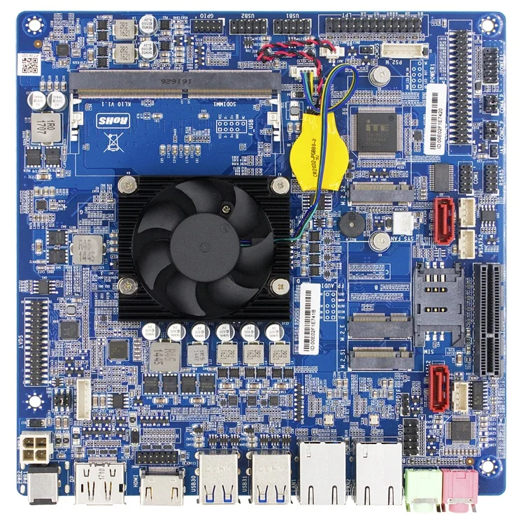 Industrial Embedded Mini itx CPU Board, Onboard 7th i3 7100U Processor