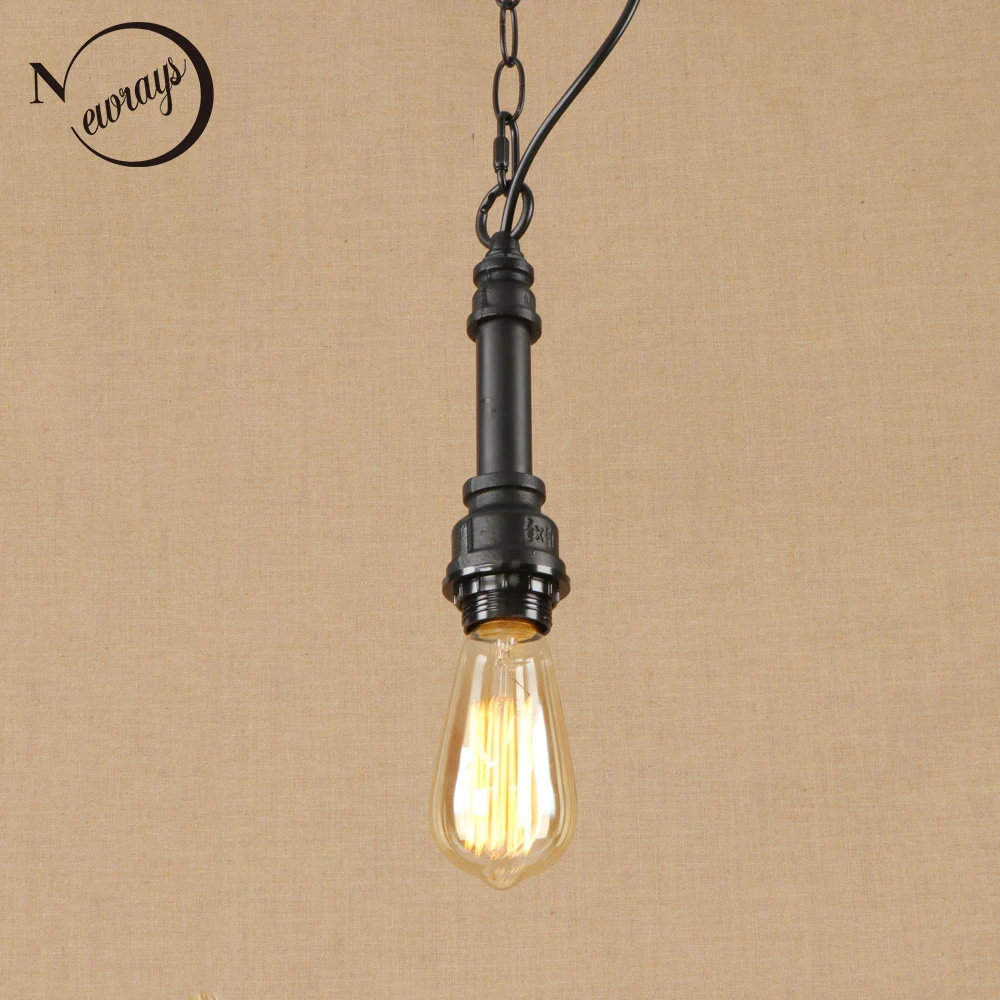 Retro industrial lron black hanging lamp LED Pendant Light Fixture E27 220V For parlor hotel dining room bedroom loft cafe path Retro industrial lron black hanging lamp LED Pendant Light Fixture E27 220V For parlor hotel dining room bedroom loft cafe path