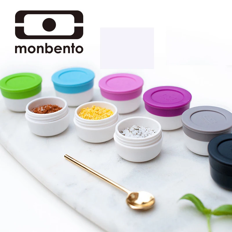 Франция Monbento красочные соусница милые герметичные пластиковой крышкой Мини