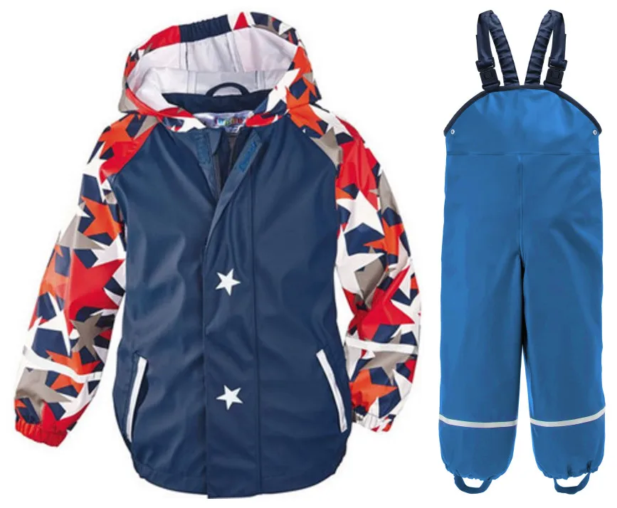 Весенне-осенние куртки для мальчиков и девочек, куртки+ брюки с поясом, комплект для мальчиков и девочек - Цвет: Photo Color20
