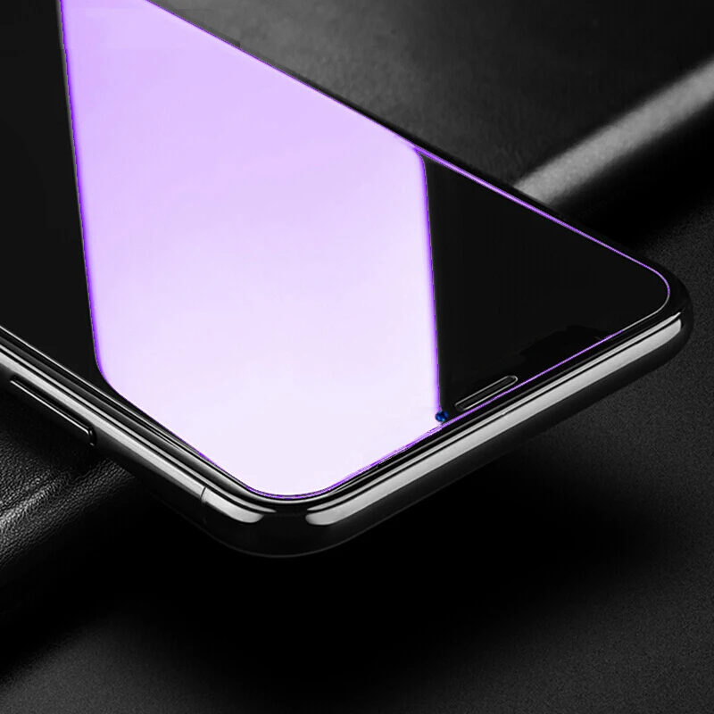 

9H 2.5D Anti Blue Light Ray Tempered Glass For iPhone 6 6s 7 8 XR X Xs 11 Pro Max 2019 Screen Protector Clear Protective Film