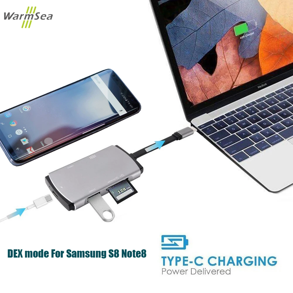 Концентратор USB Type C Thunderbolt 3 адаптер Dex Station Pad для Macbook Pro Samsung Galaxy Note 8 S8 S9 + Nitnend Switch