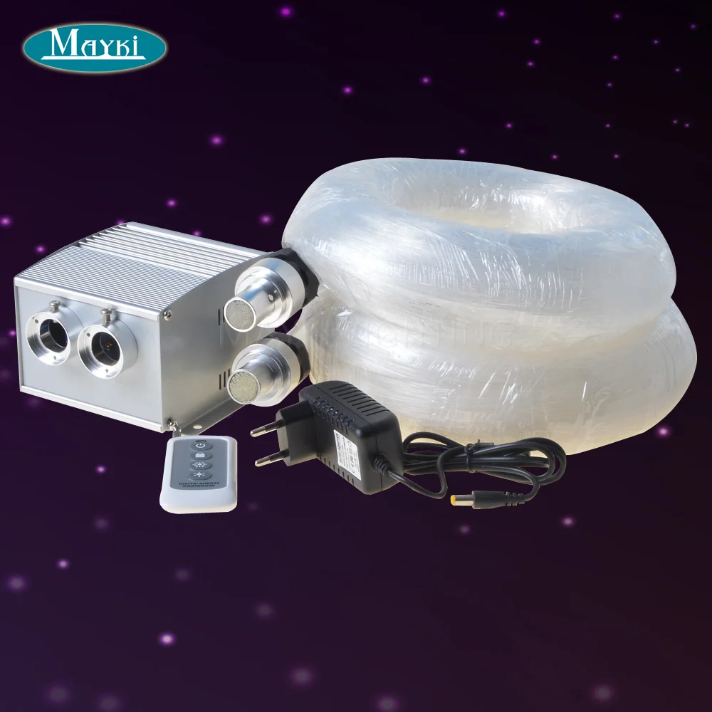 Maykit Dimmable Multicolor Fiber Lamp With Cree Chip 10w Led Light Emitter 420pcs 3m End