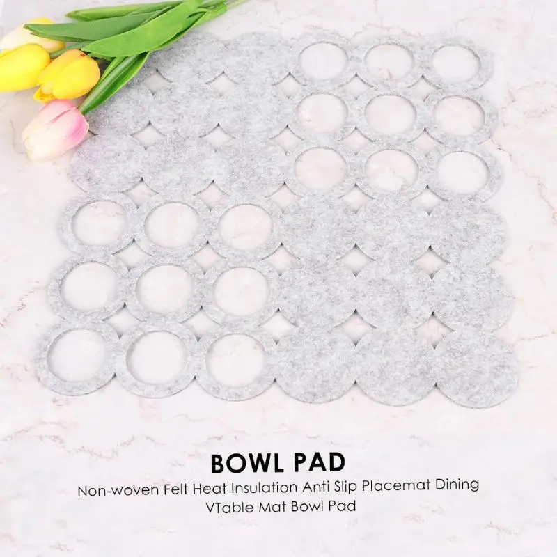 Non-woven Felt Heat Insulation Anti Slip Placemat Dining Table Mat Bowl Pad Coasters Table Cloth Pad Home Kitchen Pad Coaster Non-woven Felt Heat Insulation Anti Slip Placemat Dining Table Mat Bowl Pad Coasters Table Cloth Pad Home Kitchen Pad Coaster