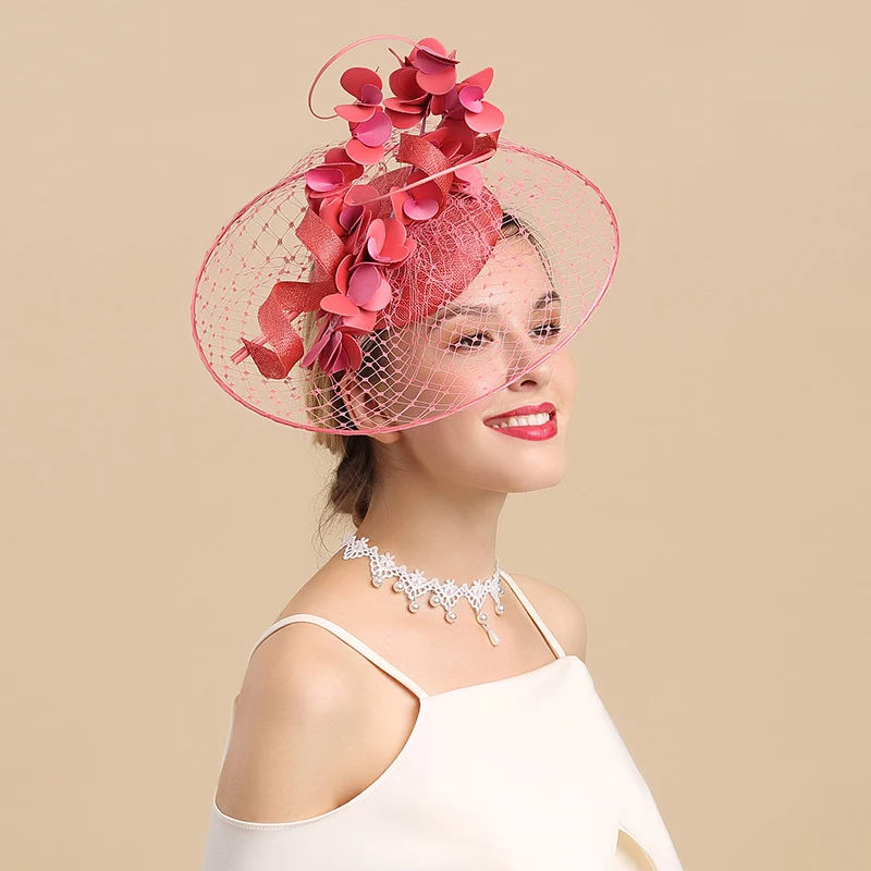 

Fedoras Hat Female Cheltenham Festival Fashion Elegant Hats Wedding Photography Church Cap Ladies Day Fascinator Caps H6608