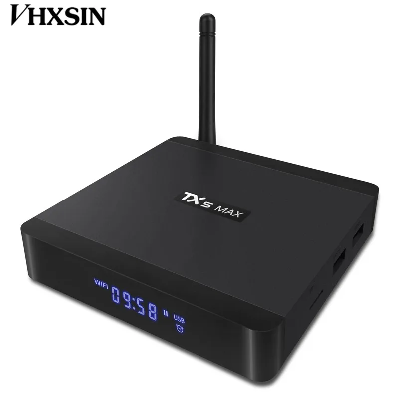 VHXSIN 10 шт./лот TX5 Max ТВ приставка Android 8 1 Amlogic S905X2 4 Гб LPDDR4 32 ГБ памяти на носителе EMMC 2