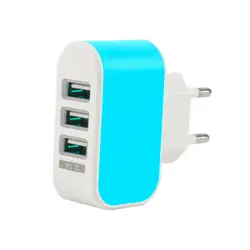 Новый 3 USB Порты и разъёмы перемещения дома стены AC Мощность Зарядное устройство адаптер 3.1A ЕС Plug оптовая