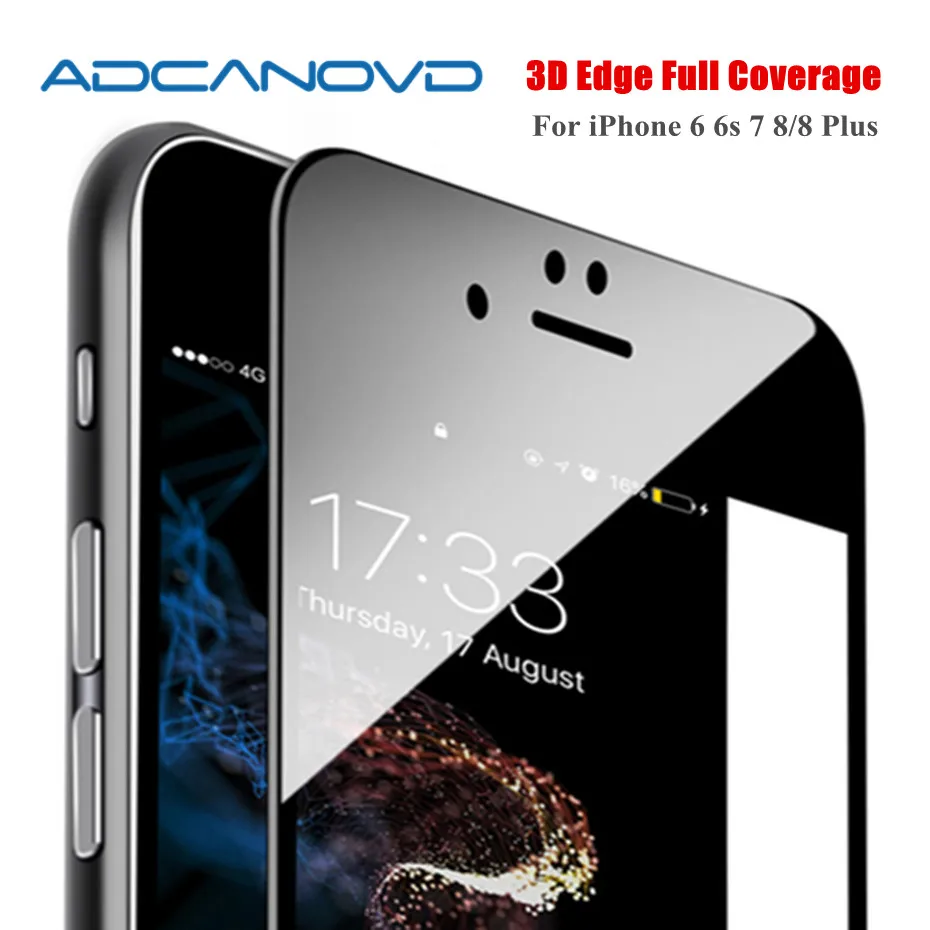 

3D Curved Tempered Glass For iPhone 6 6S Plus 7 8 Plus Full Cover Screen Protector for iphone 6 6s 7 8 Protective Glass Film